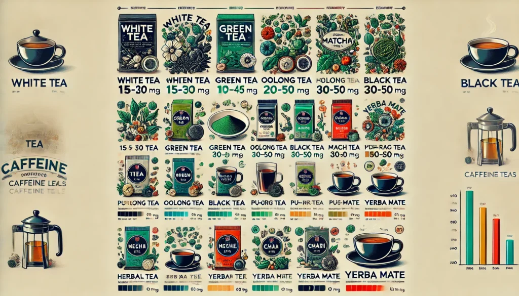 Caffeine Content in Different Types of Tea